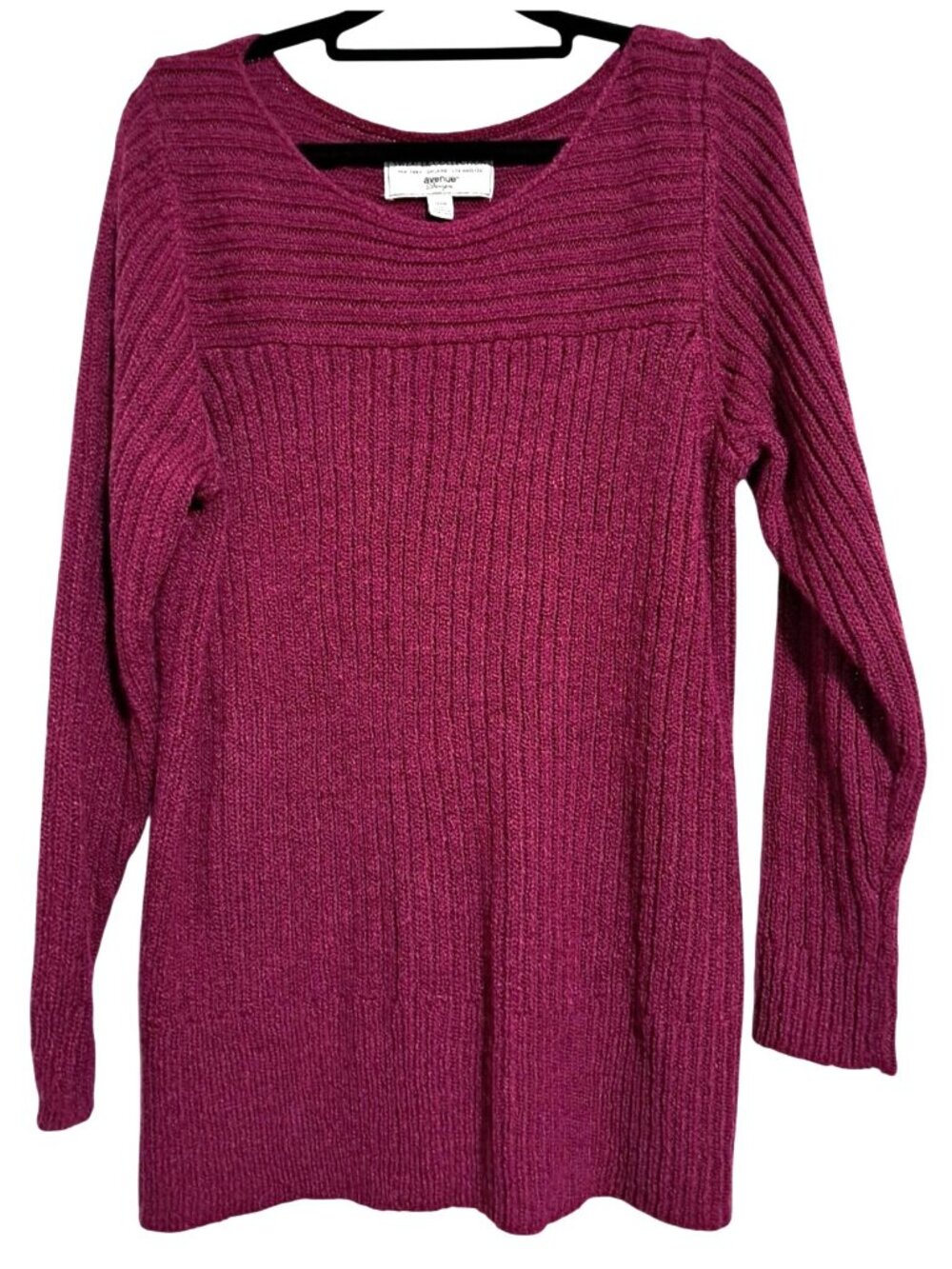 Avenue Design Sweater Collection Womens Size 14 / 16 Pullover Ribbed Knit Long S